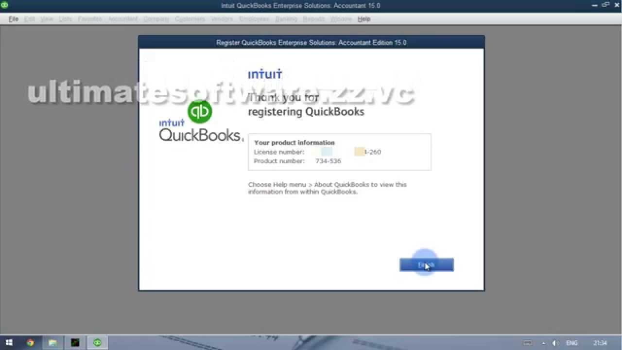 Quickbooks pro license number